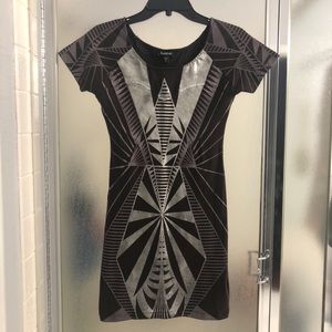 Bebe Patterned Mini Dress